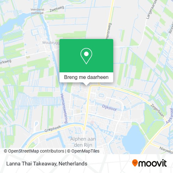 Lanna Thai Takeaway kaart