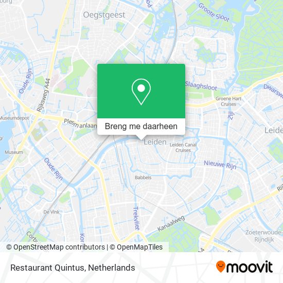 Restaurant Quintus kaart