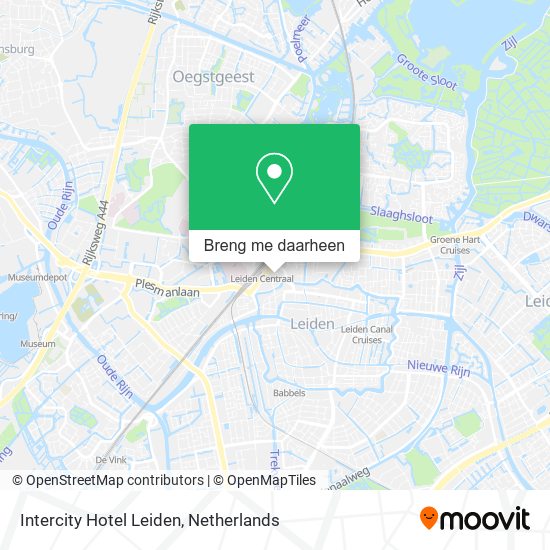 Intercity Hotel Leiden kaart