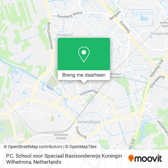 P.C. School voor Speciaal Basisonderwijs Koningin Wilhelmina kaart