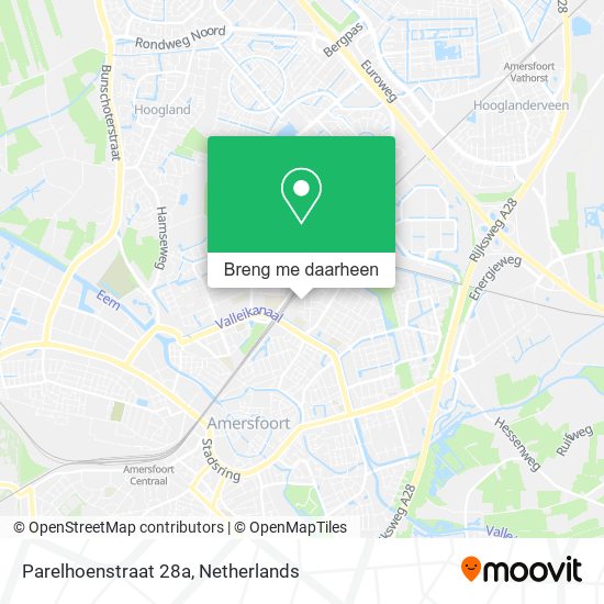 Parelhoenstraat 28a kaart