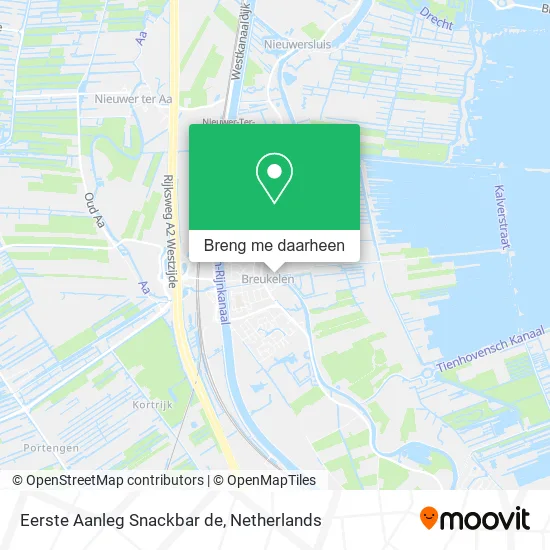 Eerste Aanleg Snackbar de kaart