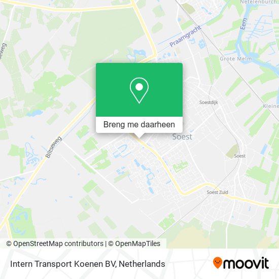 Intern Transport Koenen BV kaart