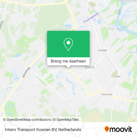 Intern Transport Koenen BV kaart