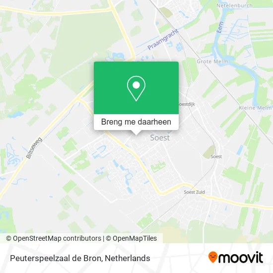 Peuterspeelzaal de Bron kaart