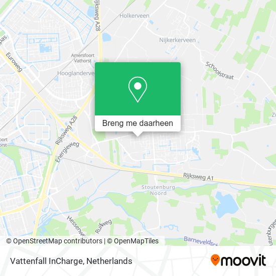 Vattenfall InCharge kaart