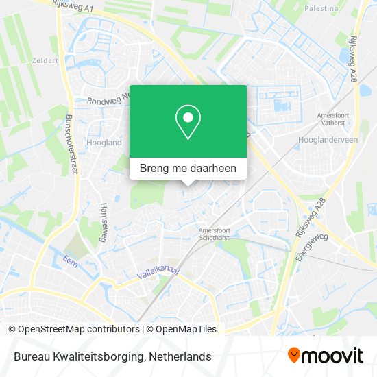 Bureau Kwaliteitsborging kaart