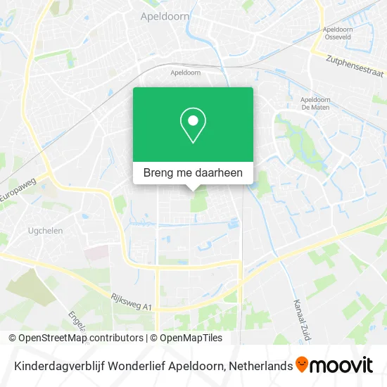 Kinderdagverblijf Wonderlief Apeldoorn kaart