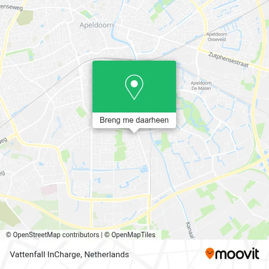 Vattenfall InCharge kaart