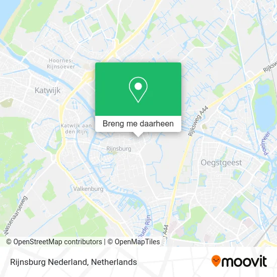 Rijnsburg Nederland kaart