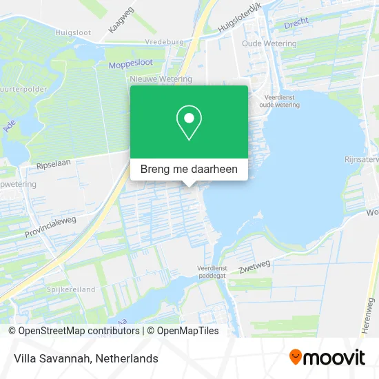 Villa Savannah kaart