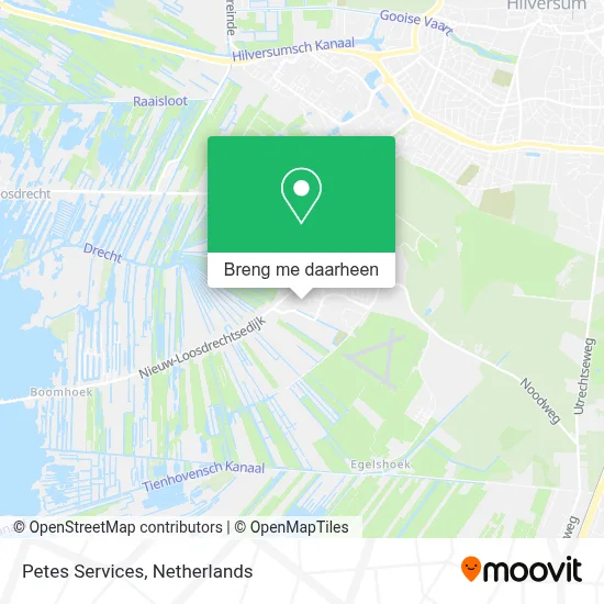 Petes Services kaart