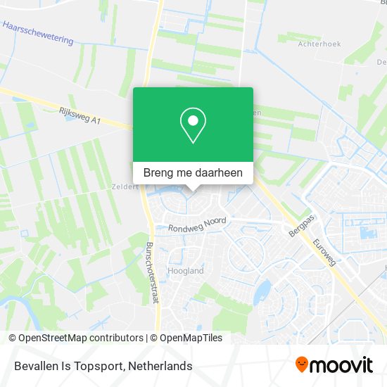 Bevallen Is Topsport kaart