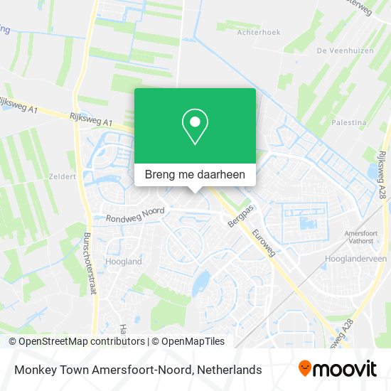 Monkey Town Amersfoort-Noord kaart