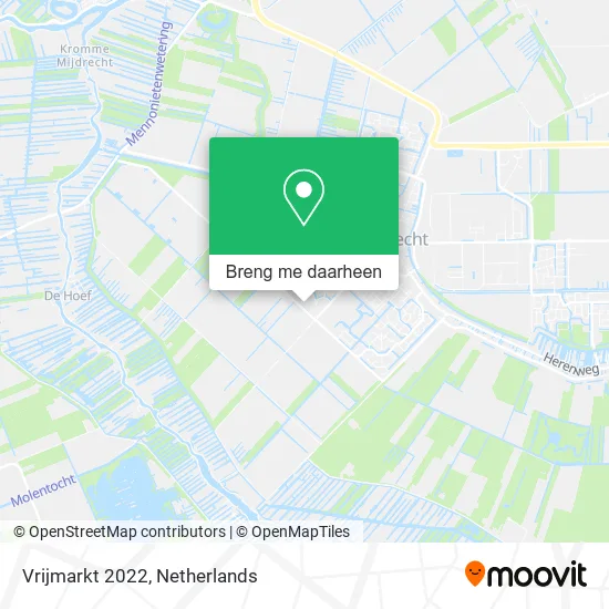 Vrijmarkt 2022 kaart