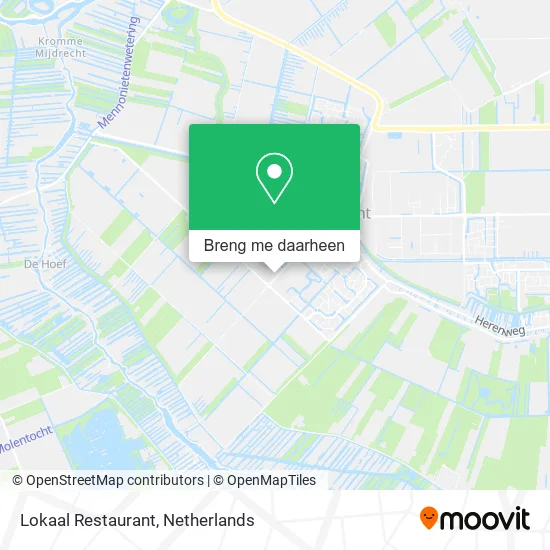 Lokaal Restaurant kaart