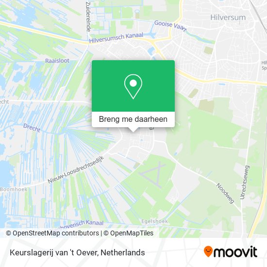 Keurslagerij van 't Oever kaart