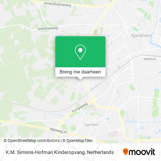 K.M. Simons-Hofman Kinderopvang kaart