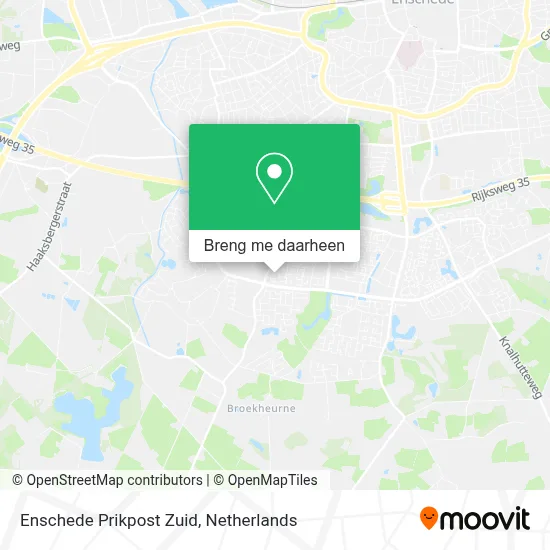 Enschede Prikpost Zuid kaart