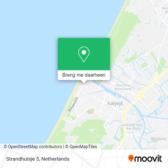 Strandhuisje 5 kaart