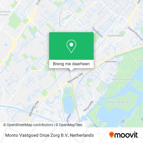 Monto Vastgoed Onze Zorg B.V. kaart
