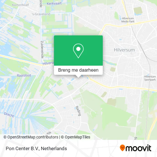 Pon Center B.V. kaart