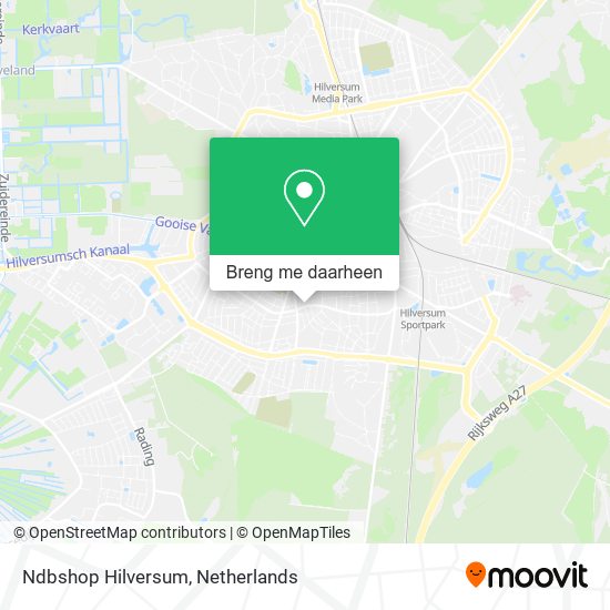 Ndbshop Hilversum kaart