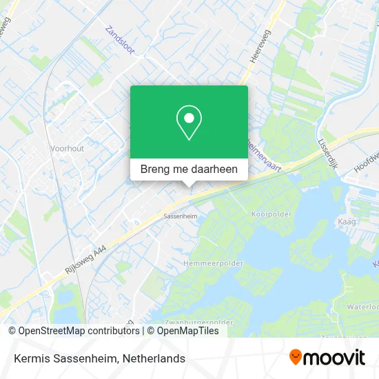 Kermis Sassenheim kaart