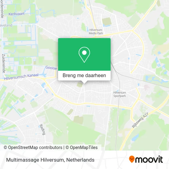 Multimassage Hilversum kaart
