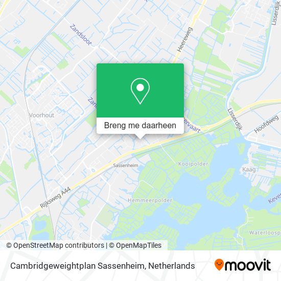Cambridgeweightplan Sassenheim kaart