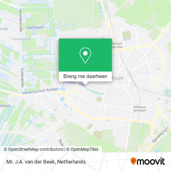 Mr. J.A. van der Beek kaart