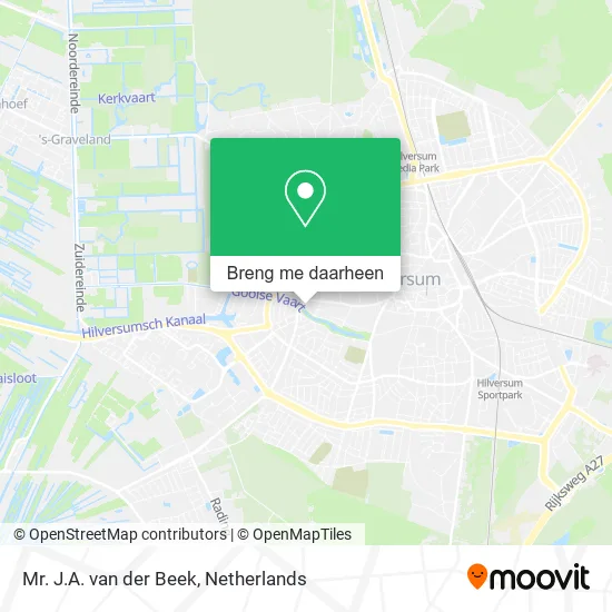 Mr. J.A. van der Beek kaart