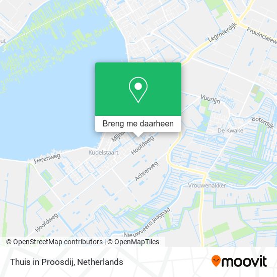Thuis in Proosdij kaart