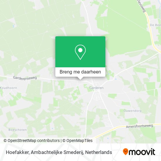 Hoefakker, Ambachtelijke Smederij kaart