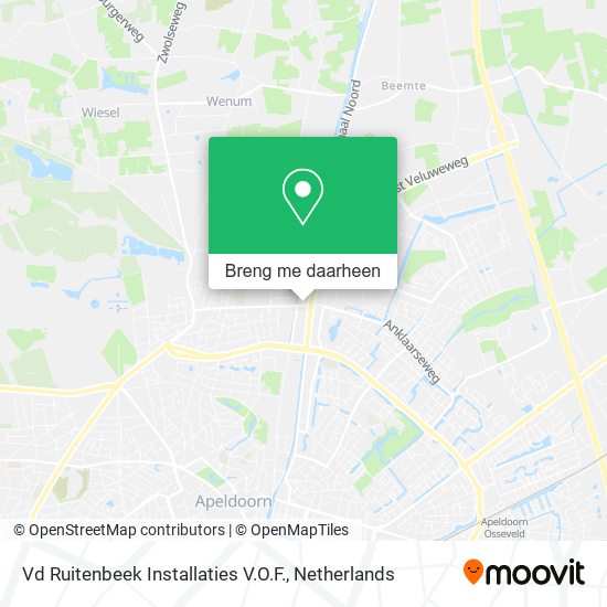 Vd Ruitenbeek Installaties V.O.F. kaart