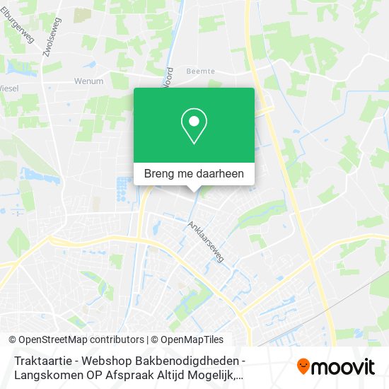 Traktaartie - Webshop Bakbenodigdheden - Langskomen OP Afspraak Altijd Mogelijk kaart