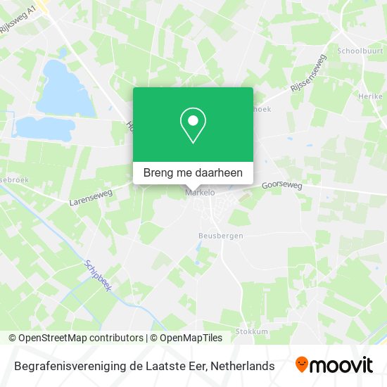 Begrafenisvereniging de Laatste Eer kaart