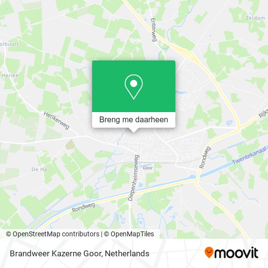 Brandweer Kazerne Goor kaart