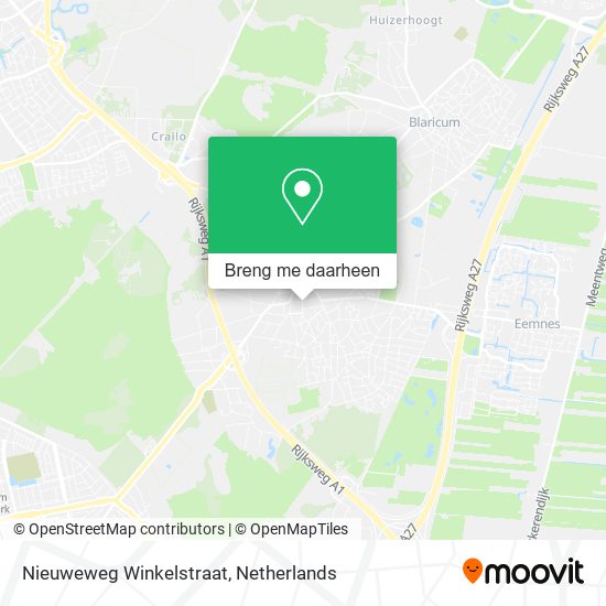 Nieuweweg Winkelstraat kaart