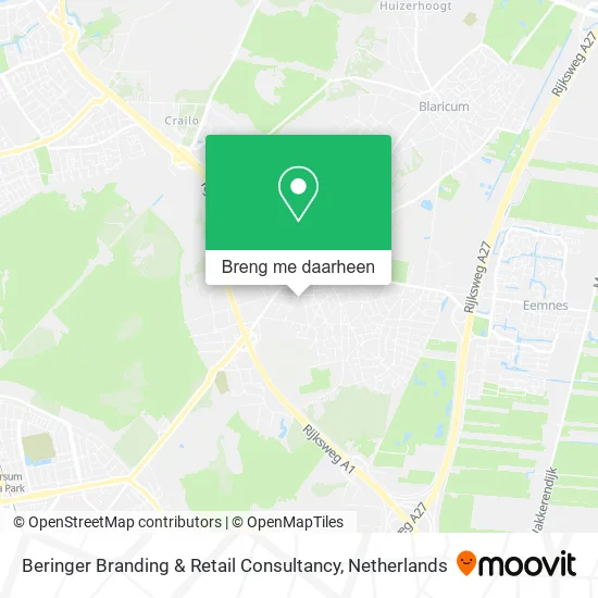 Beringer Branding & Retail Consultancy kaart