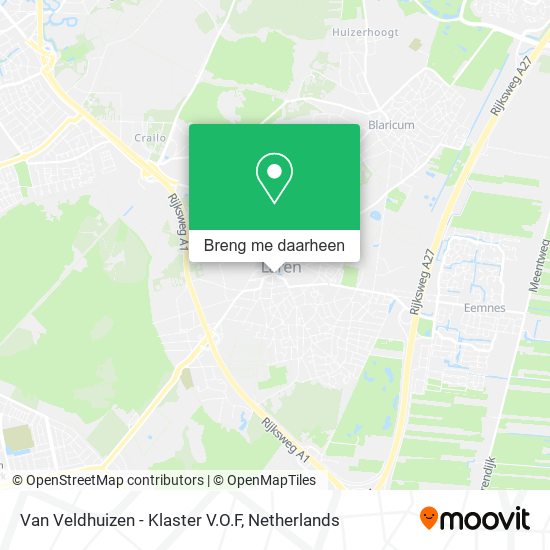 Van Veldhuizen - Klaster V.O.F kaart