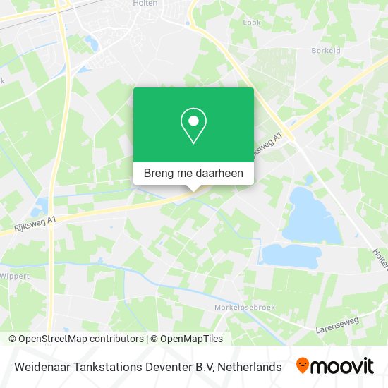 Weidenaar Tankstations Deventer B.V kaart