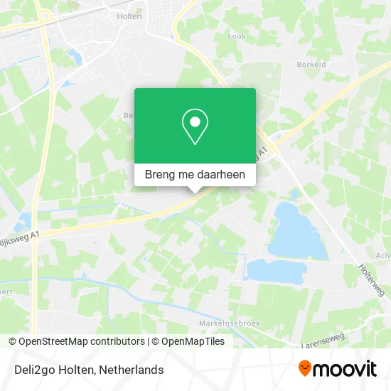 Deli2go Holten kaart