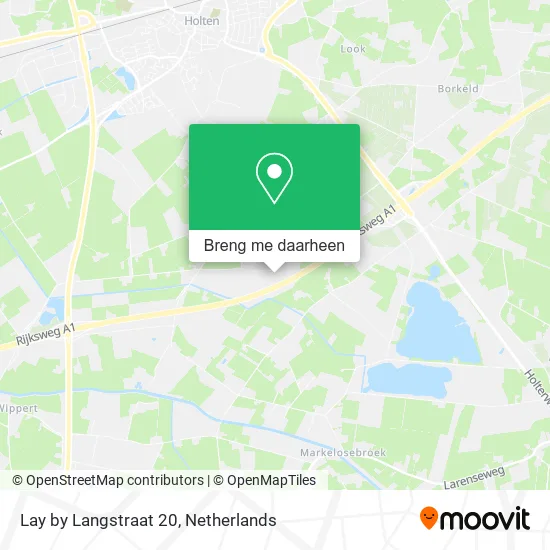 Lay by Langstraat 20 kaart