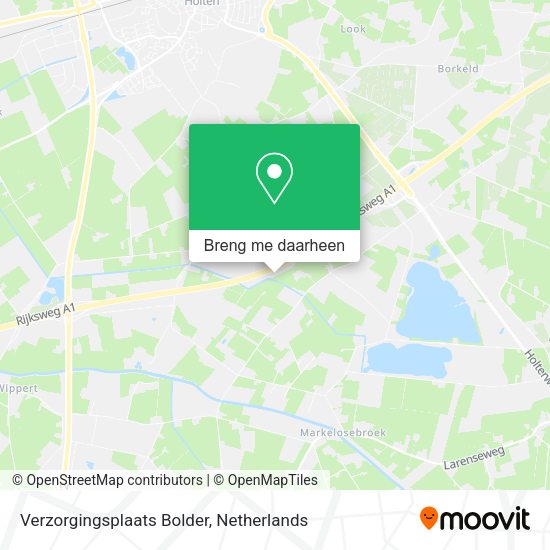 Verzorgingsplaats Bolder kaart
