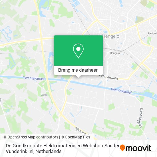 De Goedkoopste Elektromaterialen Webshop Sander Vunderink .nl kaart