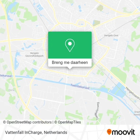 Vattenfall InCharge kaart