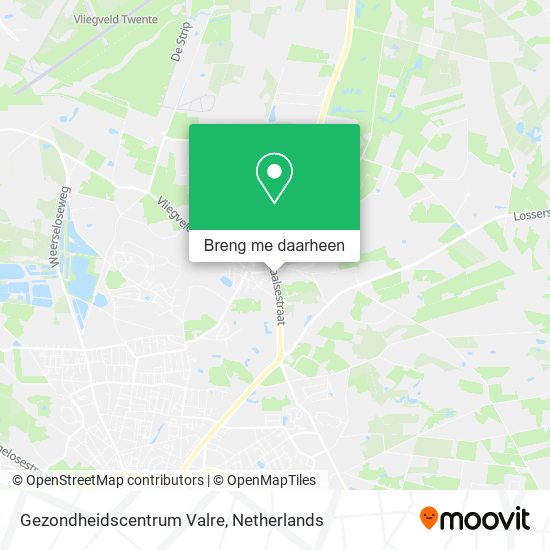Gezondheidscentrum Valre kaart