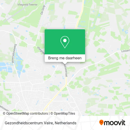 Gezondheidscentrum Valre kaart
