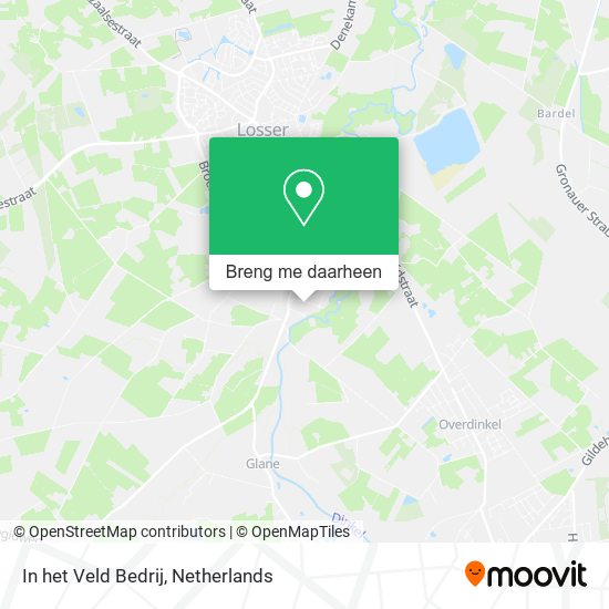 In het Veld Bedrij kaart